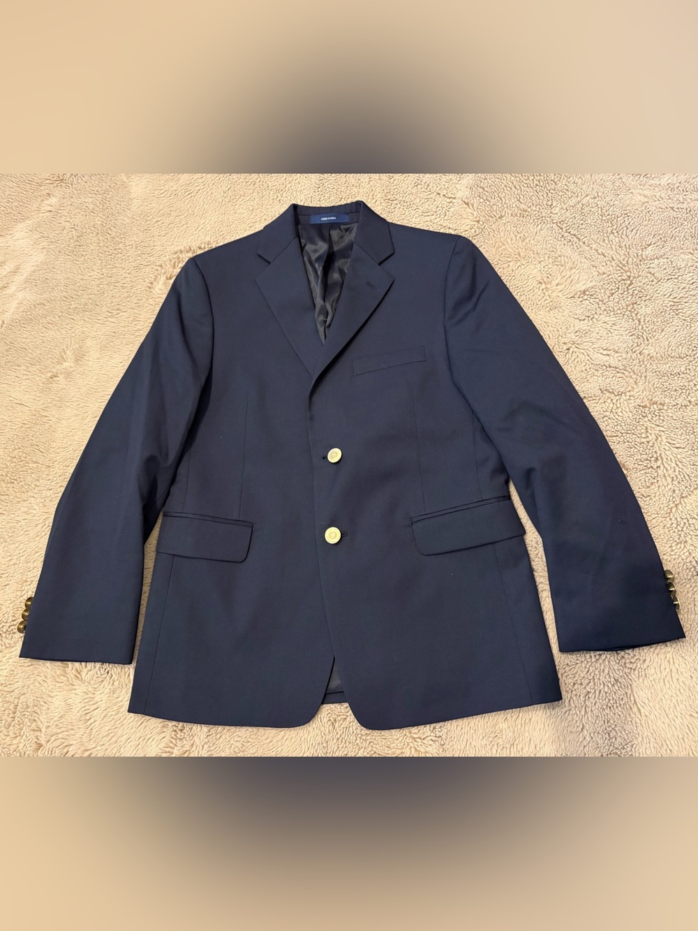 Lord & Taylor navy blazer, boys 14 Husky